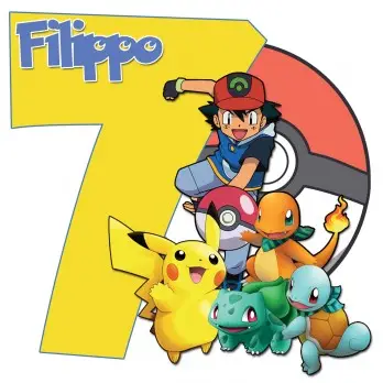 Pokemon Sagoma Polistirolo Personalizzabile 60 cm