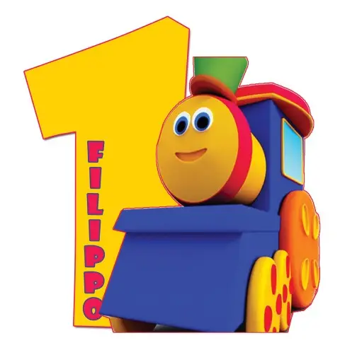 Bob il Treno Sagoma Polistirolo Personalizzabile 60 cm