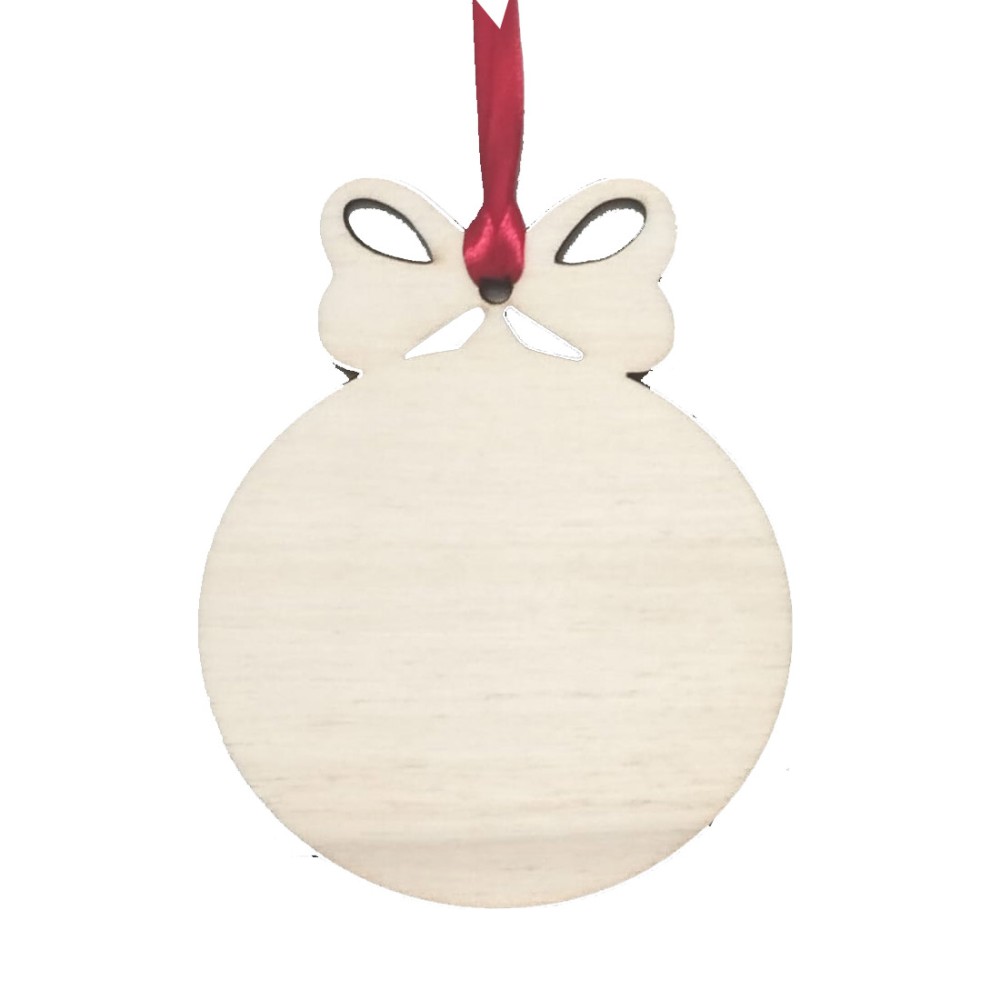 Sapori di Natale Cesto Natalizio Personalizzabile con pallina in legno