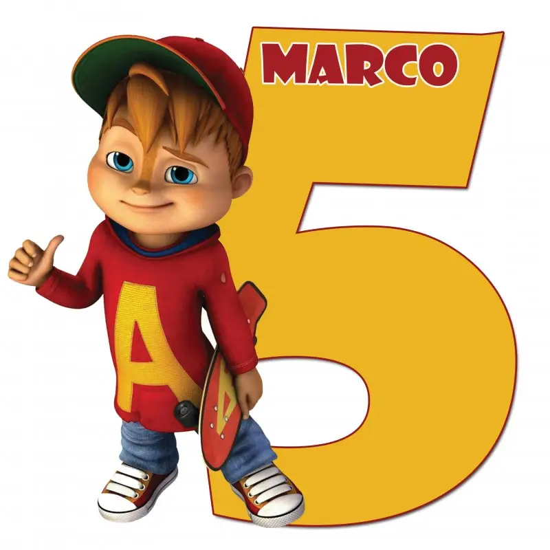 Alvin Superstar Sagoma Polistirolo Personalizzabile 60 cm