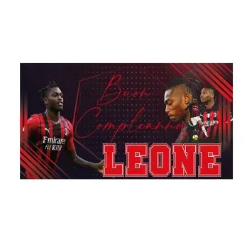 Striscione Banner Milan Leao Personalizzabile