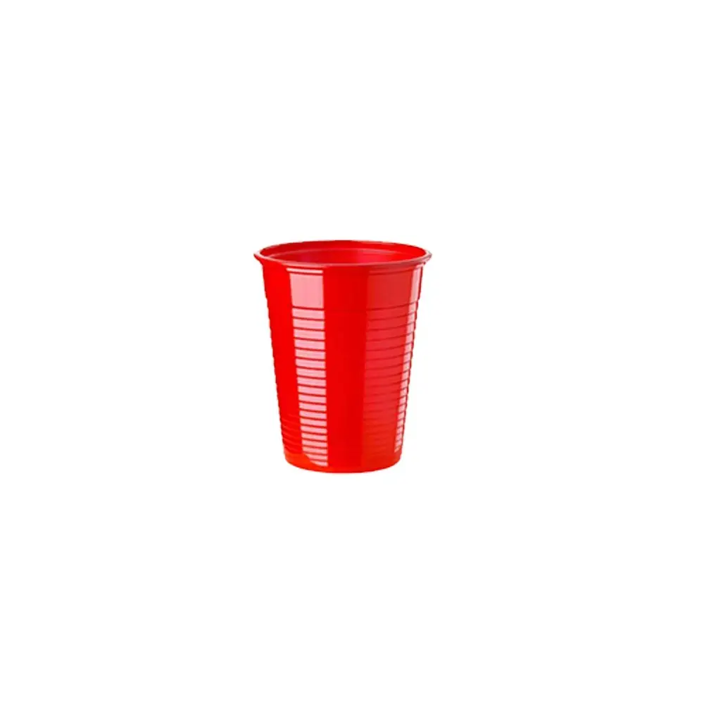 Bicchieri in Plastica Riutilizzabile Rossi  50 pz