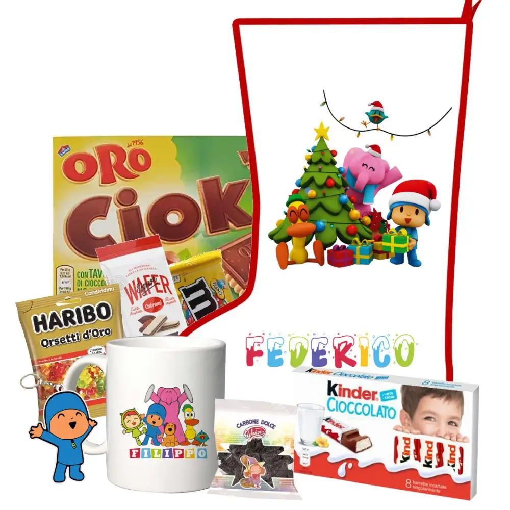 Calza Della Befana Pocoyo Personalizzabile kit Fai da te