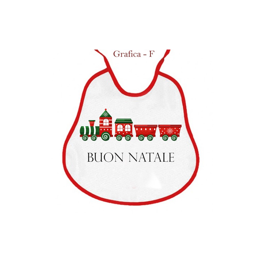 Bavetta Natalizia Il Mio Primo Natale Grafica Personalizzata a scelta Bimbo o Bimba