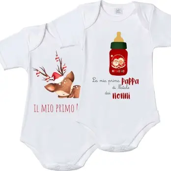 Body Natalizio Il Mio Primo Natale grafica personalizzabile a scelta