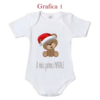 Body Natalizio Il Mio Primo Natale grafica personalizzabile a scelta