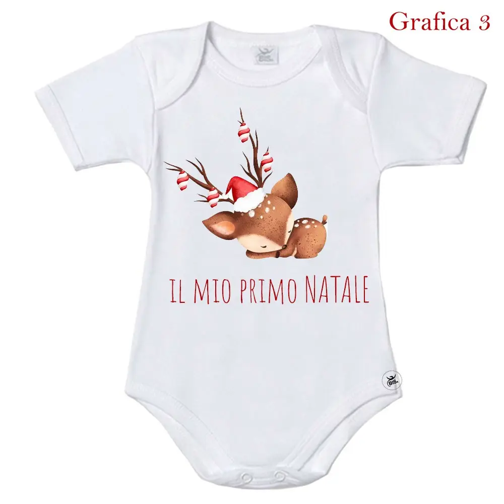 Body Natalizio Il Mio Primo Natale grafica personalizzabile a scelta