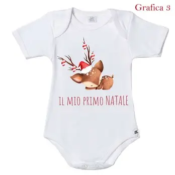Body Natalizio Il Mio Primo Natale grafica personalizzabile a scelta