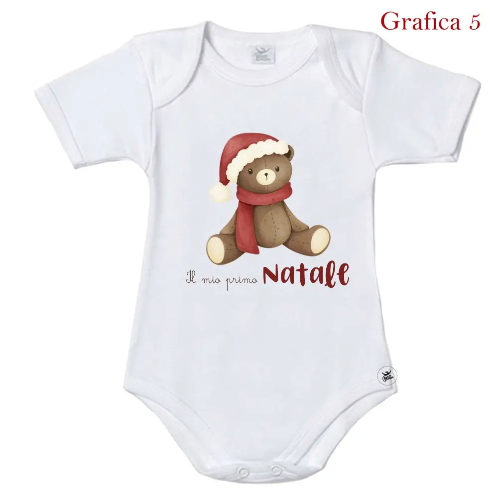 Body Natalizio Il Mio Primo Natale grafica personalizzabile a scelta