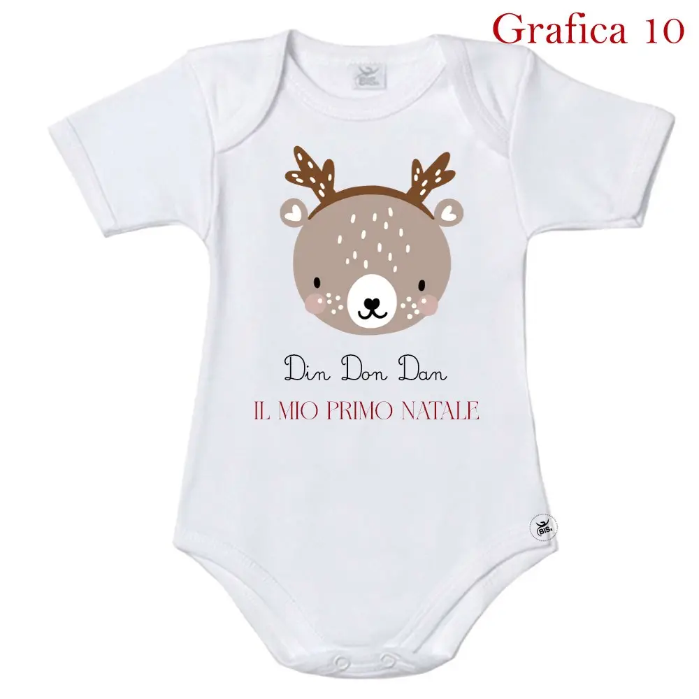 Body Natalizio Il Mio Primo Natale grafica personalizzabile a scelta