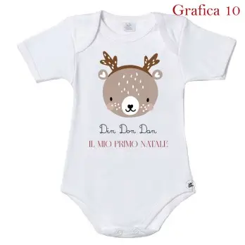 Body Natalizio Il Mio Primo Natale grafica personalizzabile a scelta