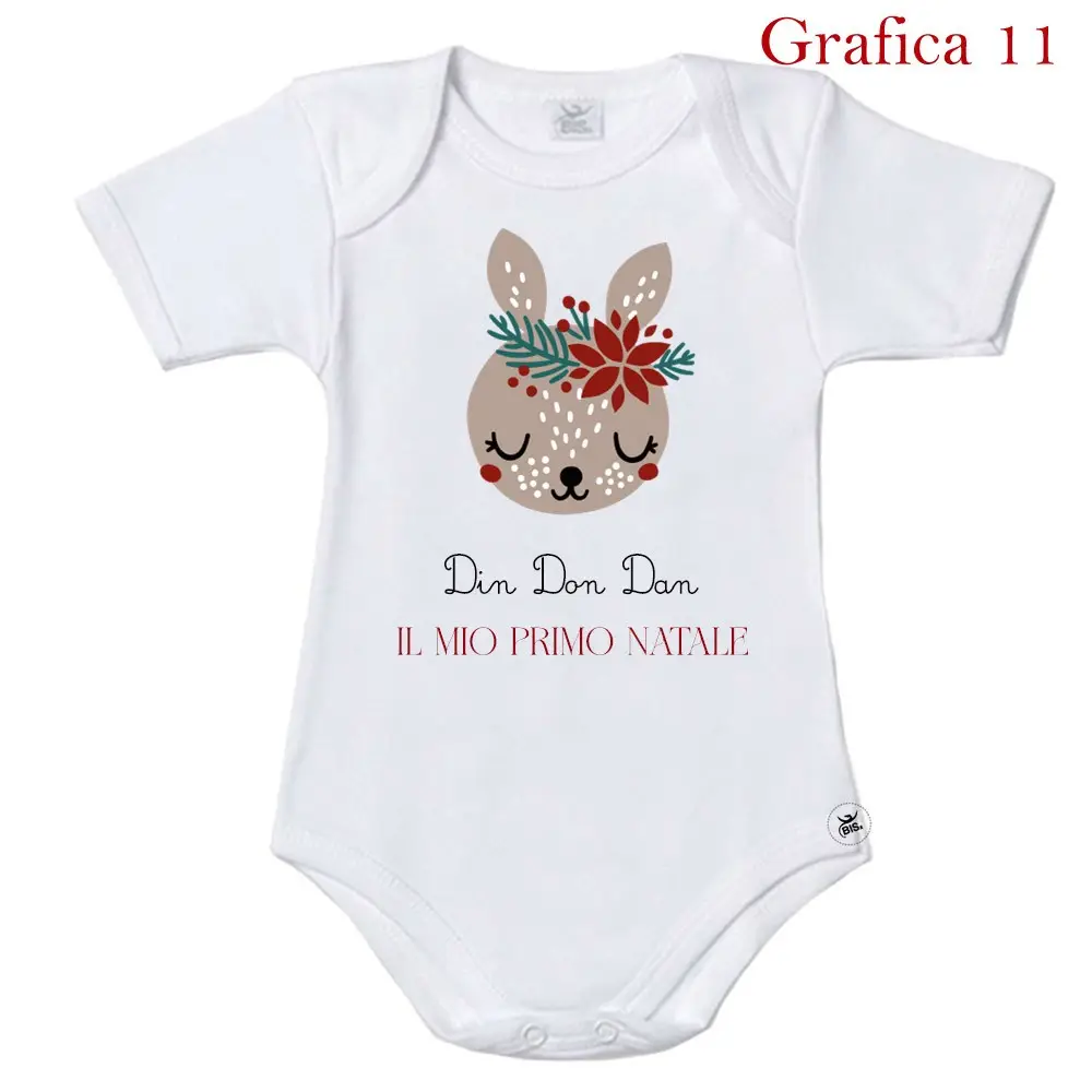 Body Natalizio Il Mio Primo Natale grafica personalizzabile a scelta