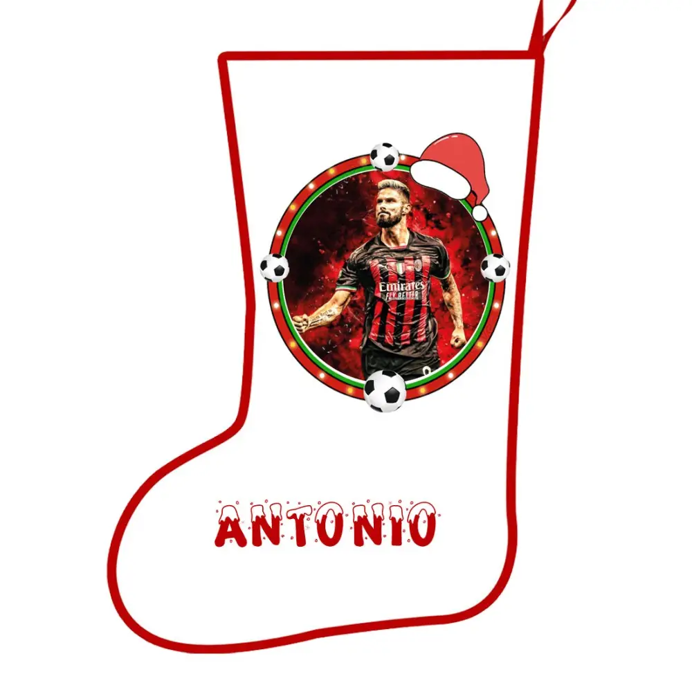 Calza della befana Giroud Milan Personalizzabile