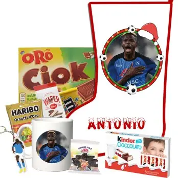Calza Della Befana Osimhen Napoli Personalizzabile kit Fai da te