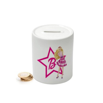 Salvadanaio in Ceramica Barbie personalizzabile