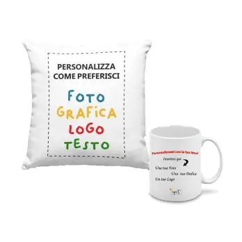Cuscino e Tazza Mug Personalizzabili