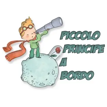 Adesivi BABY ON BOARD per auto Piccolo Principe New  - 2pz