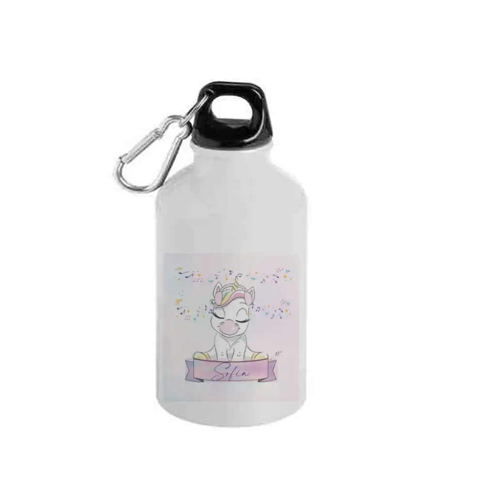 Borraccia in Alluminio Unicorno New  Personalizzabile  - 1pz