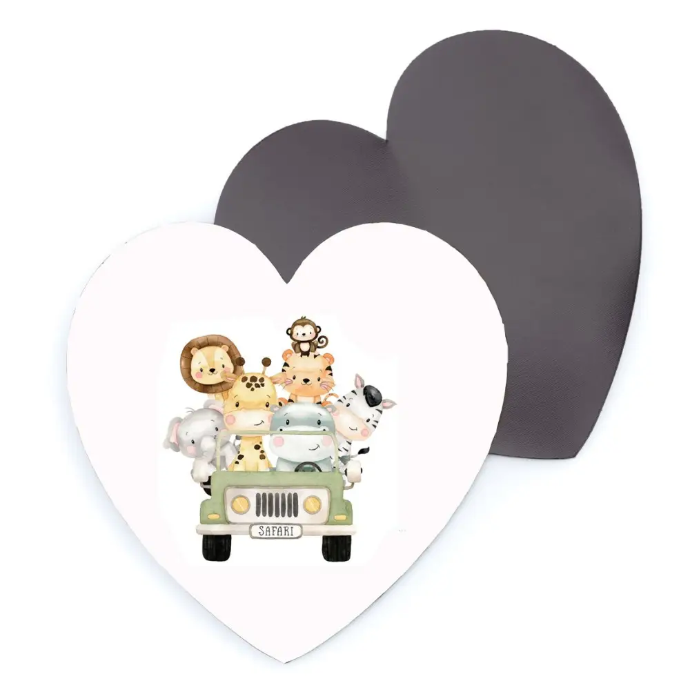 10 magneti Animali della Savana Jeep Personalizzabili con Nome
