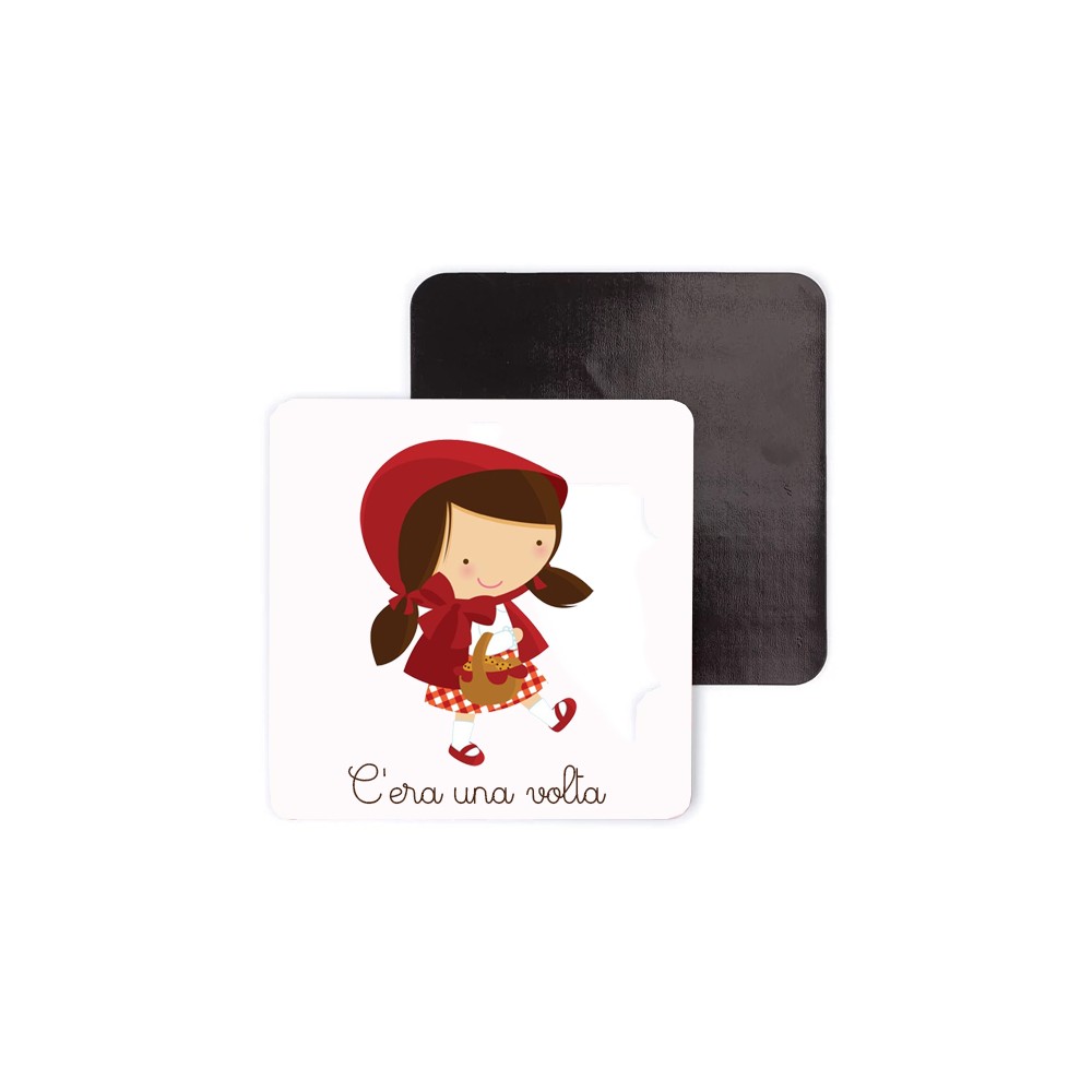 10 magneti Cappuccetto Rosso Personalizzabili con Nome