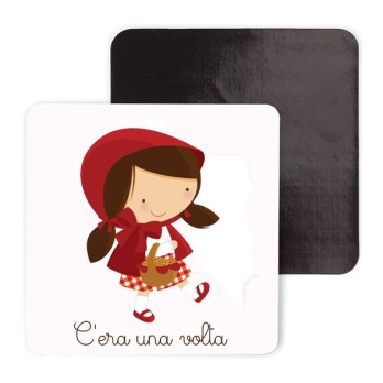 10 magneti Cappuccetto Rosso Personalizzabili con Nome