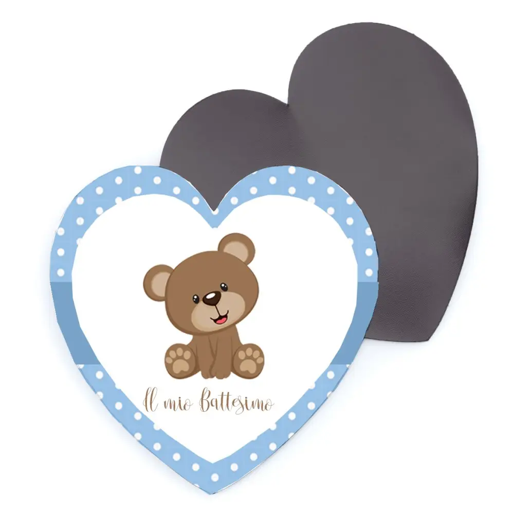 10 magneti Orsetto Personalizzabili con Nome