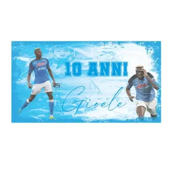 Striscione Banner Napoli Osimhen Personalizzabile