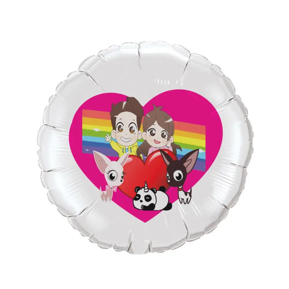 Palloncino foil stampa Me contro Te Luì e Sofì