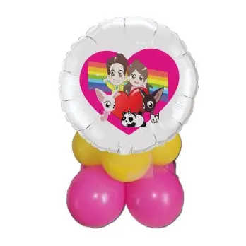 Set allestimento tavola torta Me Contro Te con Banner Personalizzabile
