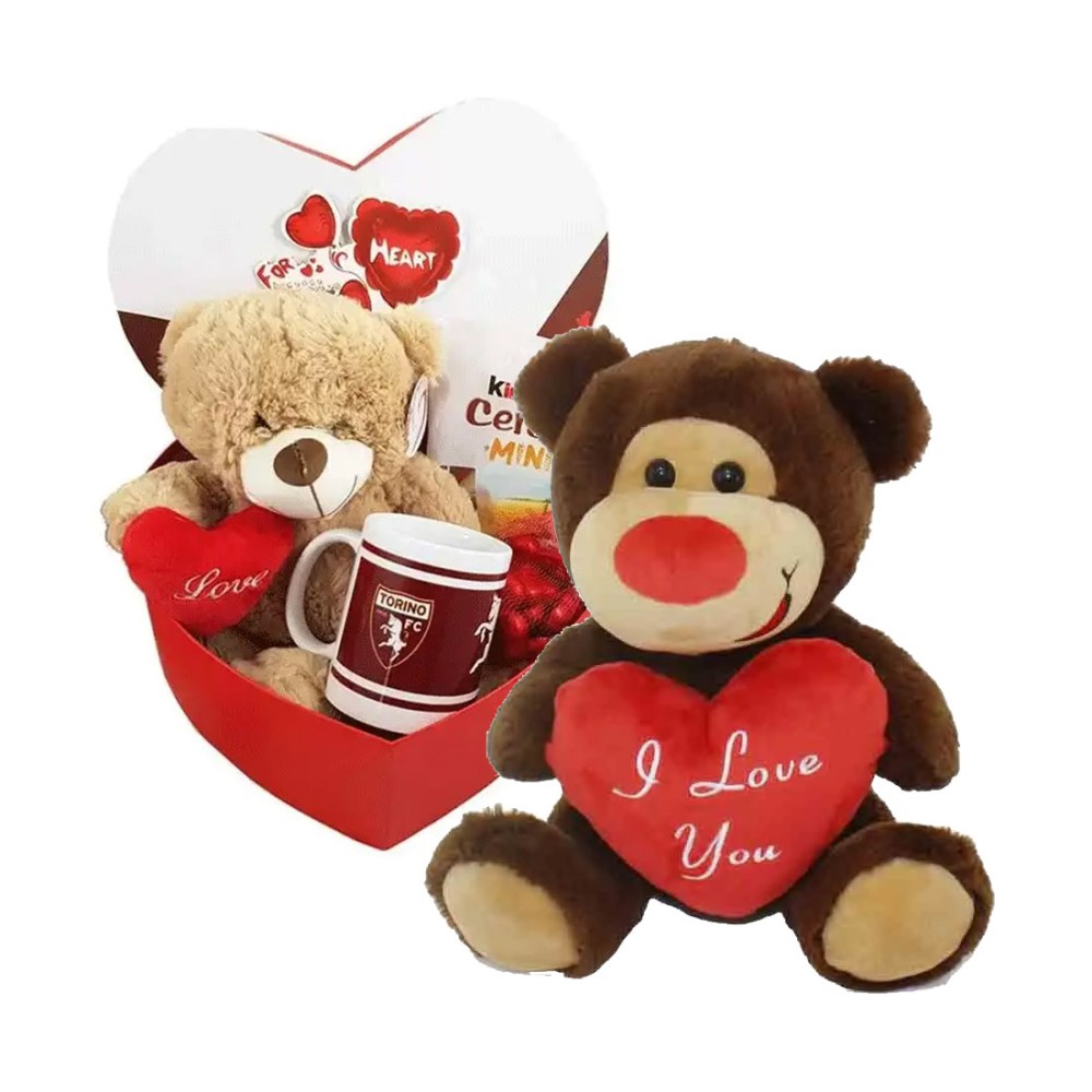Hongu Set orsetto Tazza regalo San Valentino anniversario Peluche i