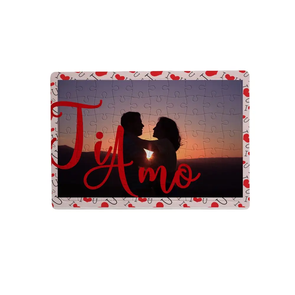 Puzzle San Valentino 2pz Personalizzati con Baci perugina