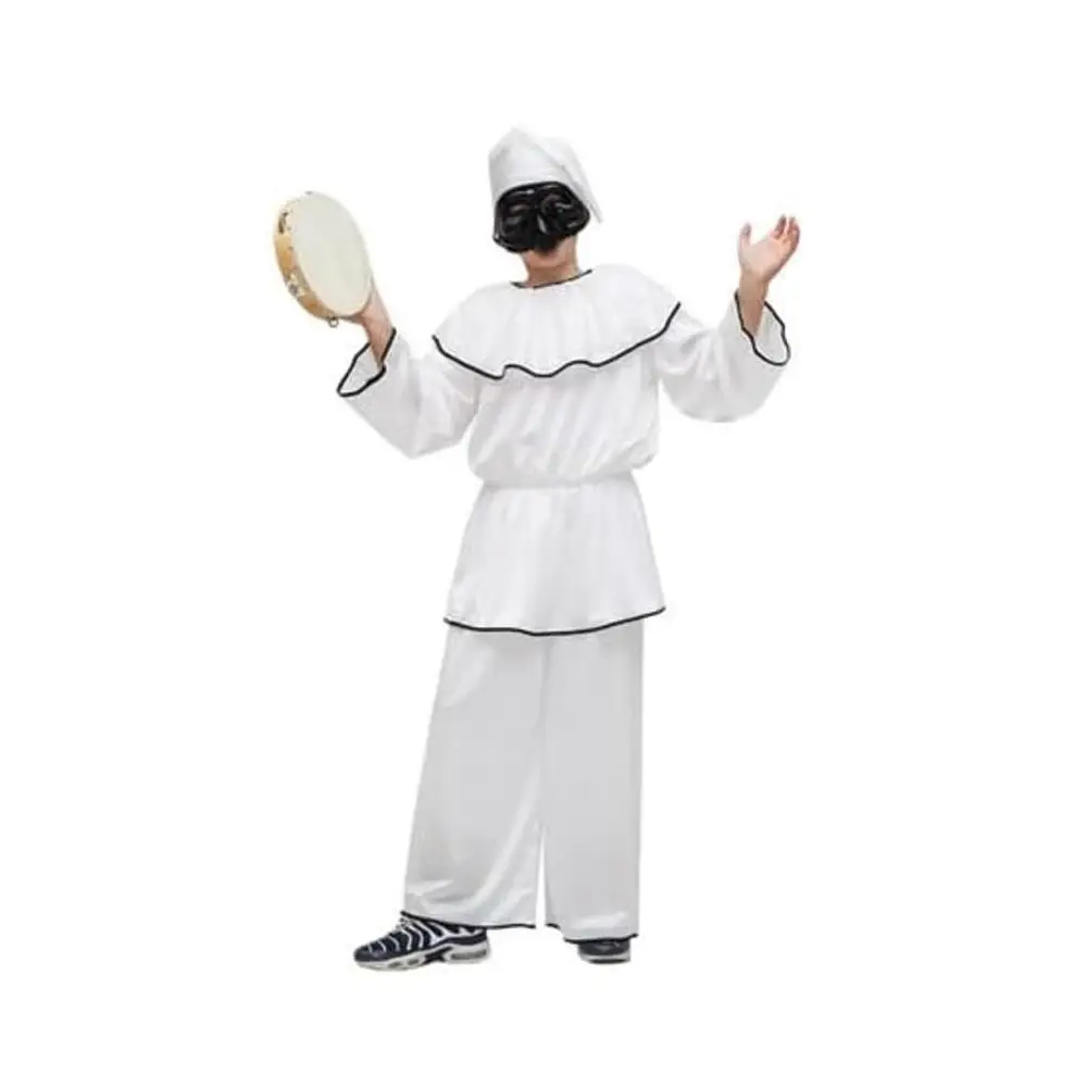 Costume Pulcinella bambino/a (con Tamburello) - XXL 12/13  Anni