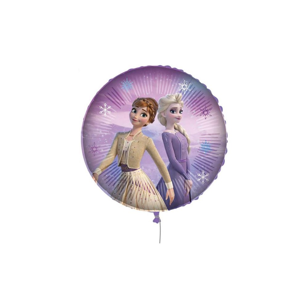 Palloncino foil Frozen II Elsa e Anna  Pesetto Nastrino 18 45 cm PR93846-01
