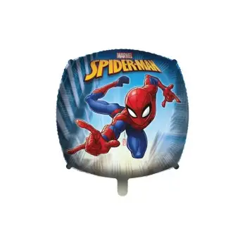 Palloncino foil Spiderman Pesetto Nastrino 18 45 cm PR94993-01