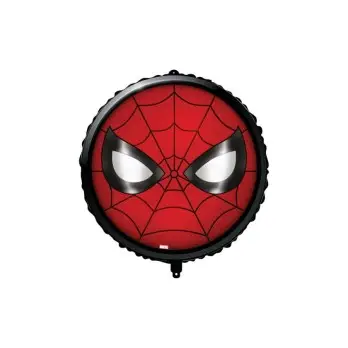 Palloncino foil Viso Spiderman Pesetto Nastrino 18 45 cm PR94995-01
