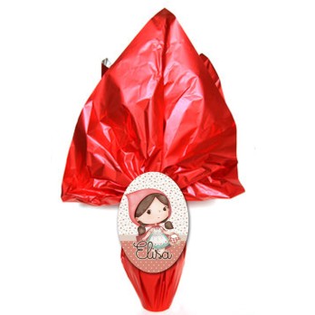 Uovo di Pasqua Cappuccetto Rosso New Personalizzabile e portachiavi tematico