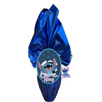 Uovo di Pasqua Stitch Personalizzabile e portachiavi tematico