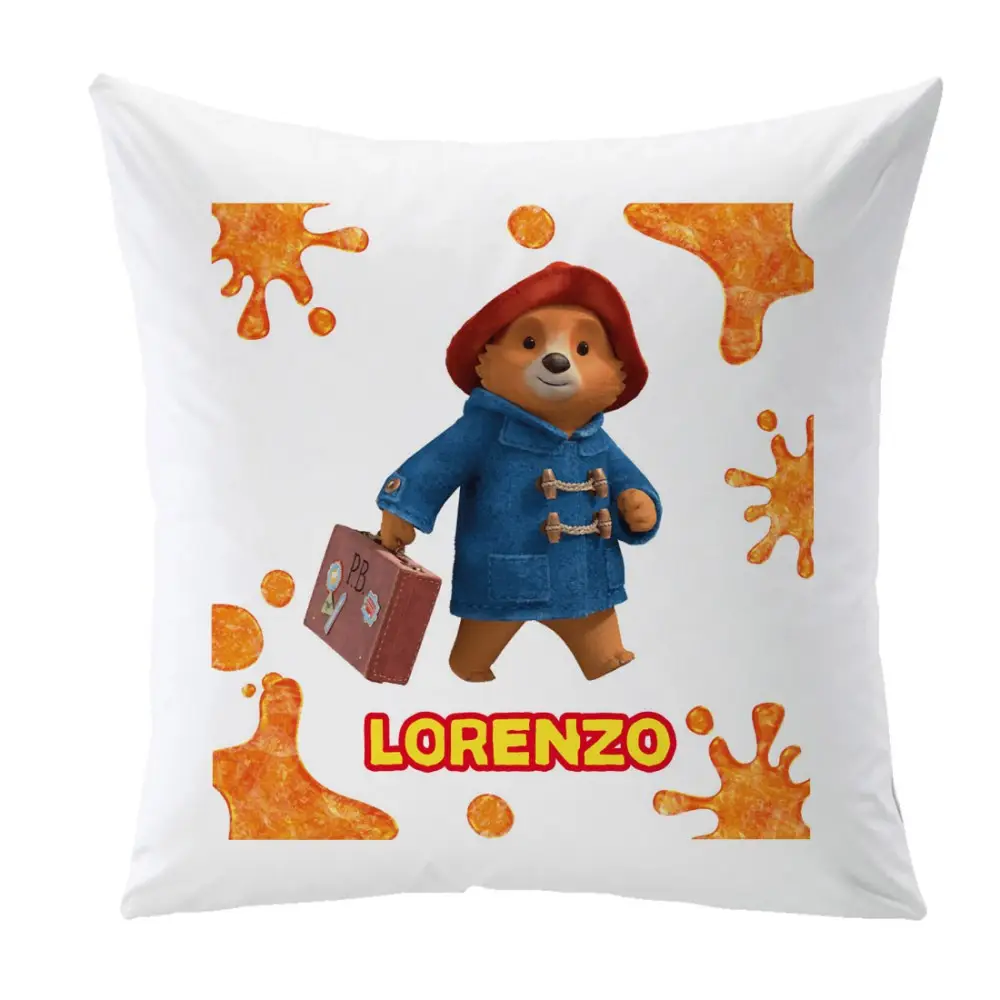 Cuscino quadrato con stampa Paddington - 1 pz