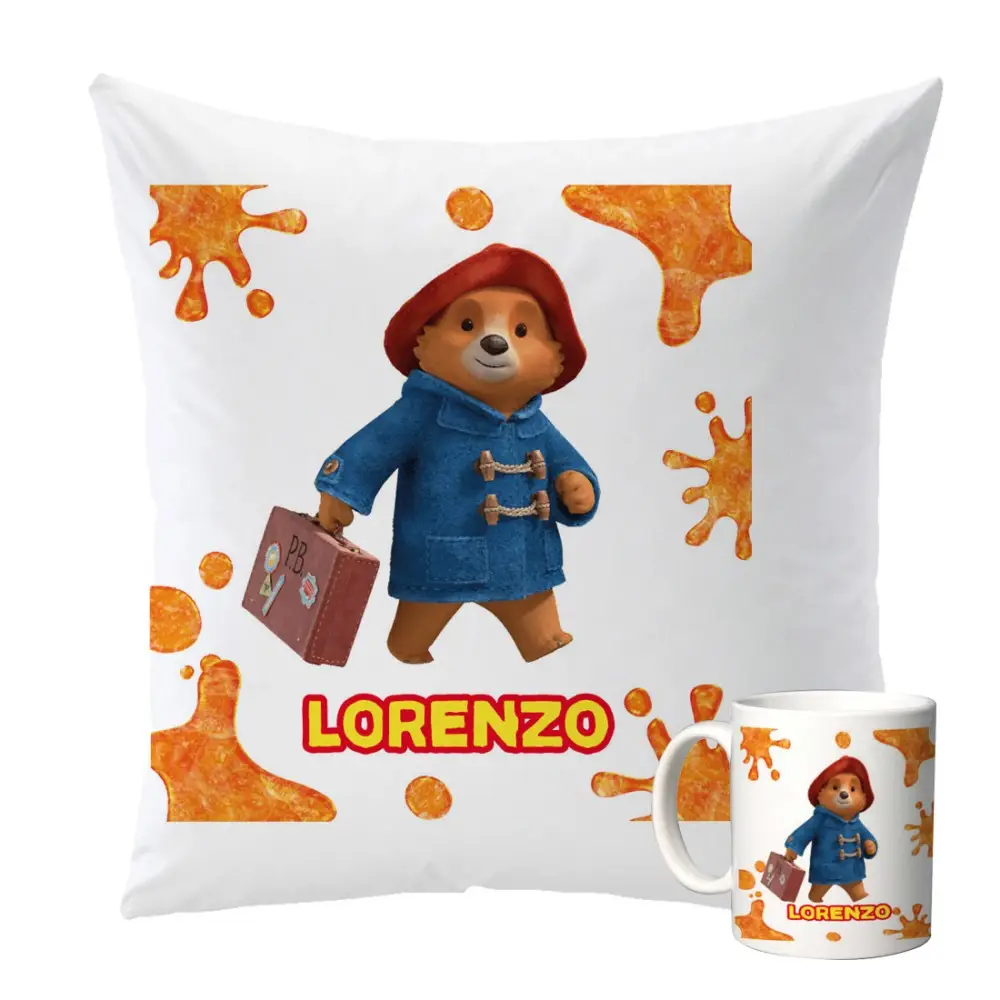 Paddington Cuscino e Tazza Mug Personalizzabili