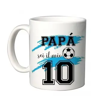 Tazza Festa del Papà  " Sei il mio numero 10"