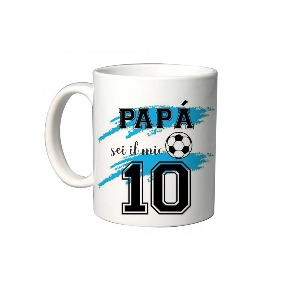 Tazza Festa del Papà  " Sei il mio numero 10"
