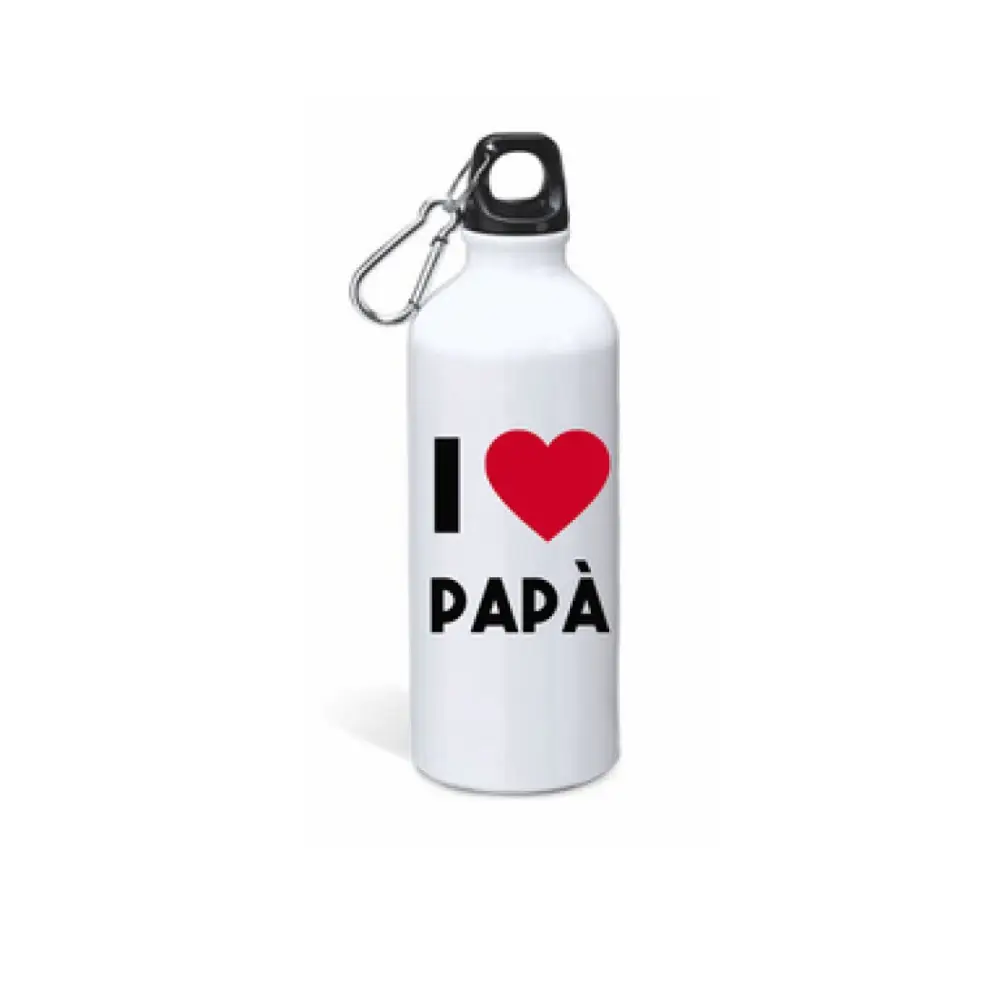 Borraccia in Alluminio I love Papà  - 1pz