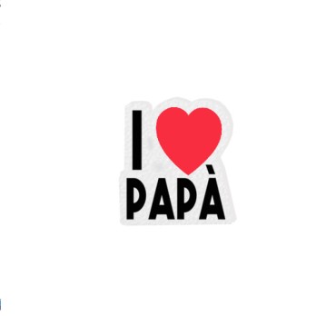 Sagoma in polistirolo I love Papà