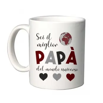 Tazza Festa del Papà  " Migliore papà del Mondo "