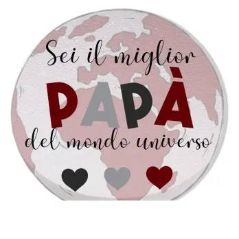 Sagoma in polistirolo festa del Papà " Migliore papà del Mondo"