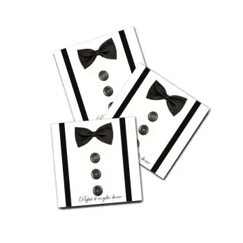 48 Adesivi Personalizzabili Festa del Papà " Papillon "
