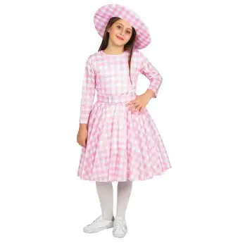 Costume di carnevale Bambola Rosa Bambina - Barbie tg S 5/6anni - 0109