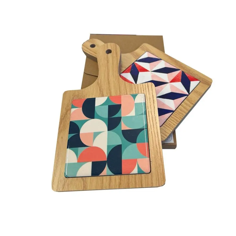 Sottopentola In legno ceramica 12,3 cm 1 pz colori assortiti - IR-TB1720
