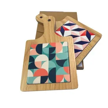 Sottopentola In legno ceramica 12,3 cm 1 pz colori assortiti - IR-TB1720