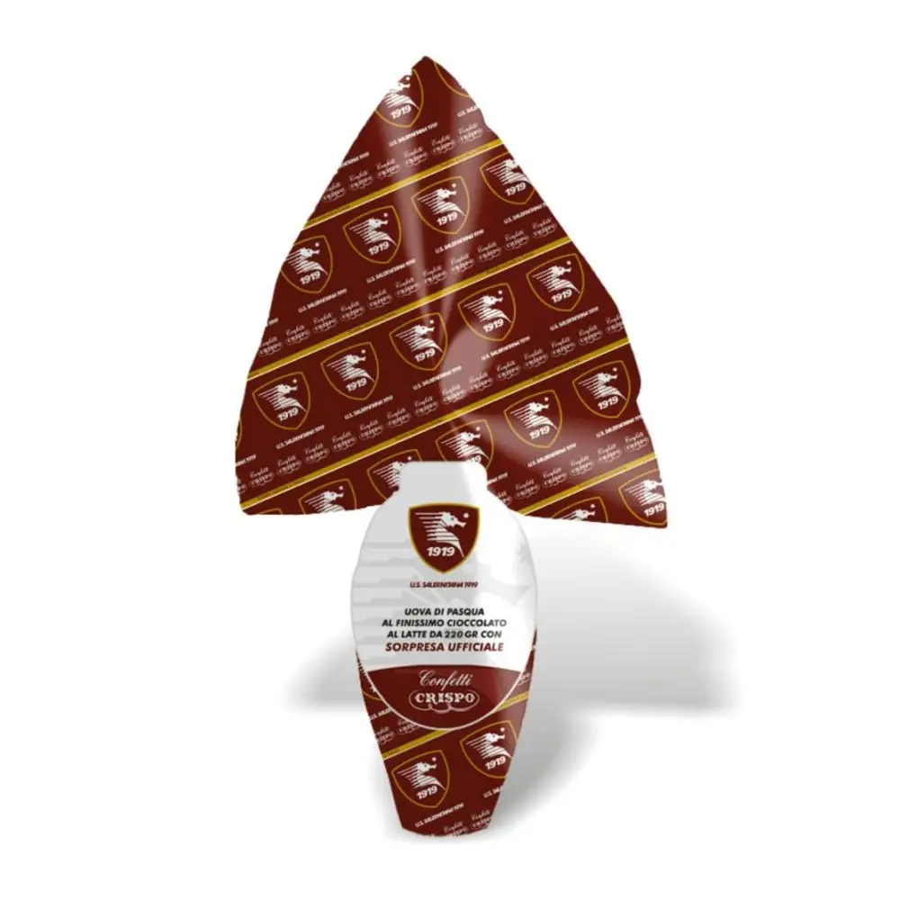 Uovo di pasqua crispo Salernitana 220g con finissimo cioccolato al latte